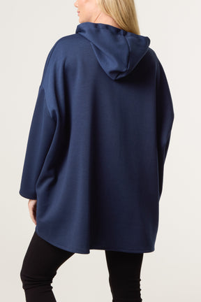 "Hope" Detail Zip Up Hoodie