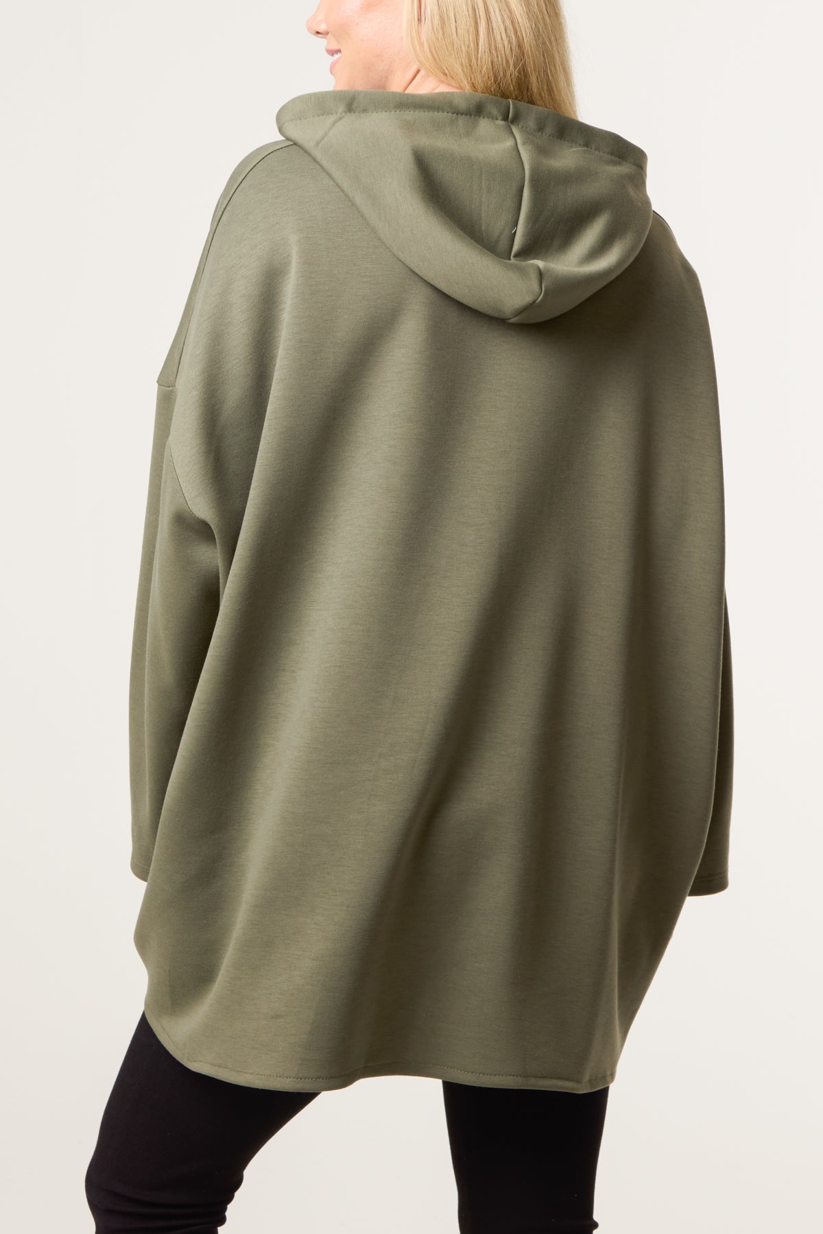 "Hope" Detail Zip Up Hoodie