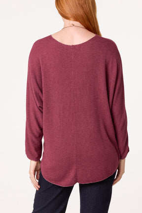 Necklace Batwing Texture Fine Knit