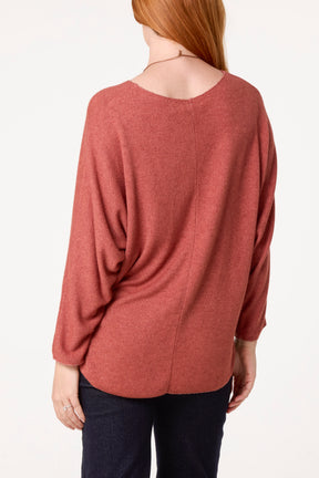 Necklace Batwing Texture Fine Knit