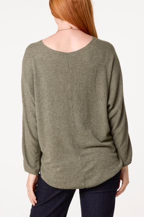 Necklace Batwing Texture Fine Knit