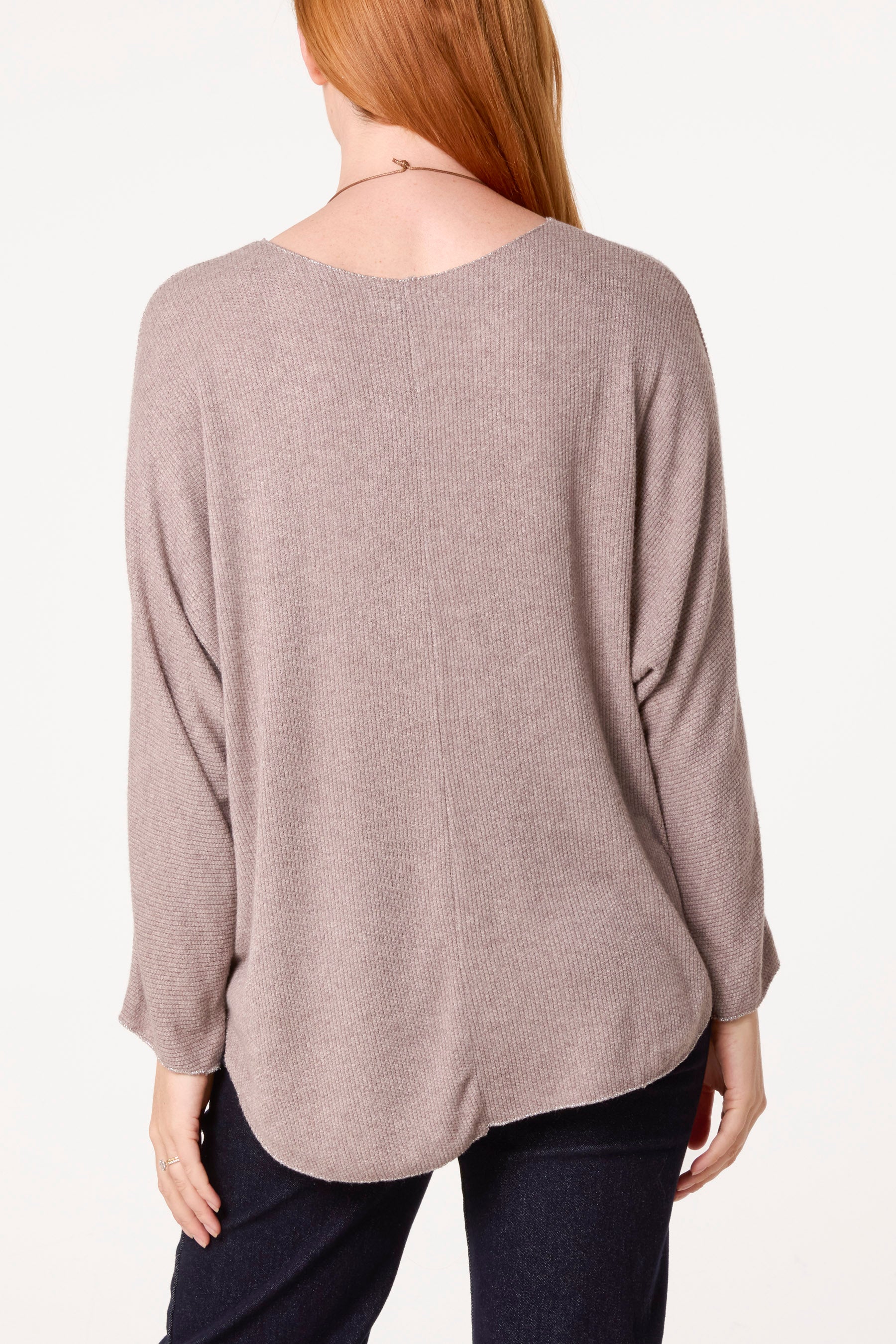 Necklace Batwing Texture Fine Knit