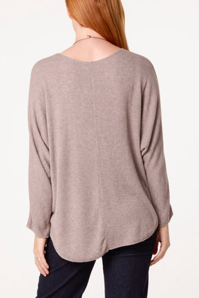 Necklace Batwing Texture Fine Knit