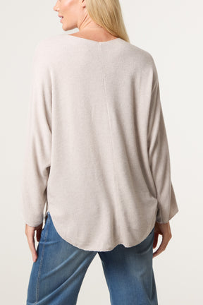 Necklace Batwing Texture Fine Knit