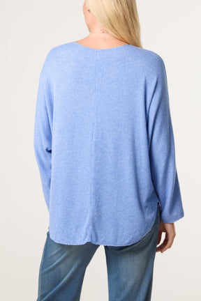 Necklace Batwing Texture Fine Knit