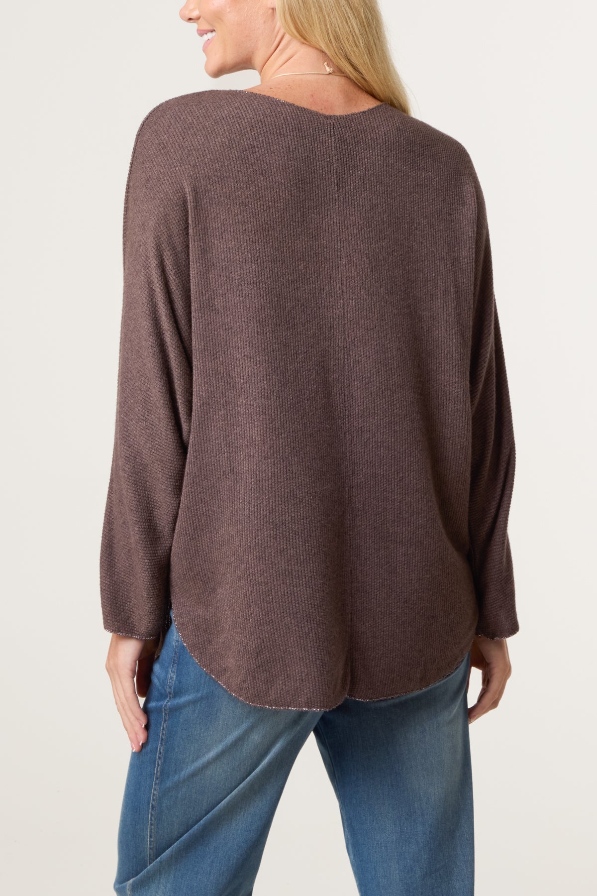 Necklace Batwing Texture Fine Knit