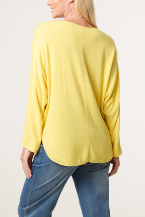 Necklace Batwing Texture Fine Knit