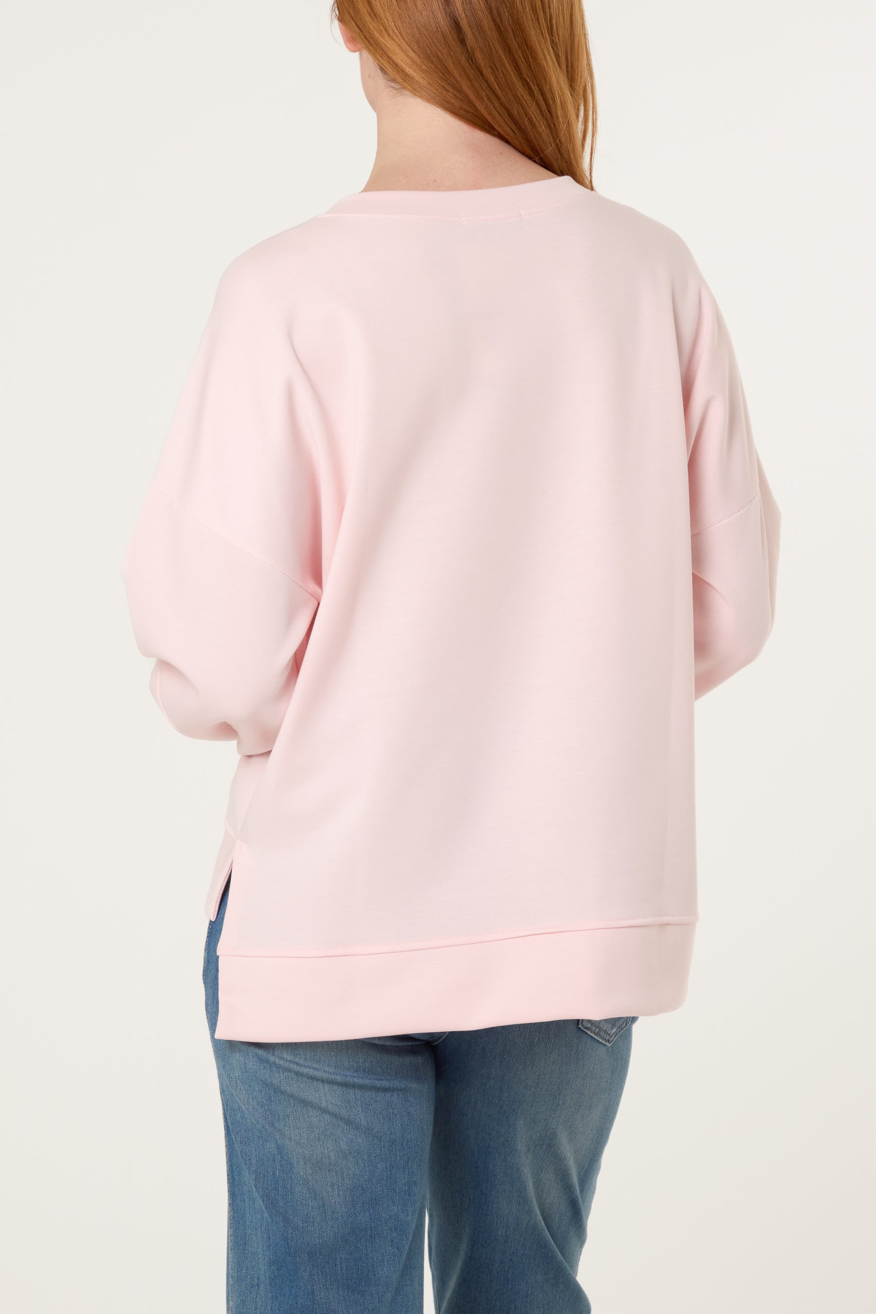 Flocking "Amore" High Low Sweatshirt