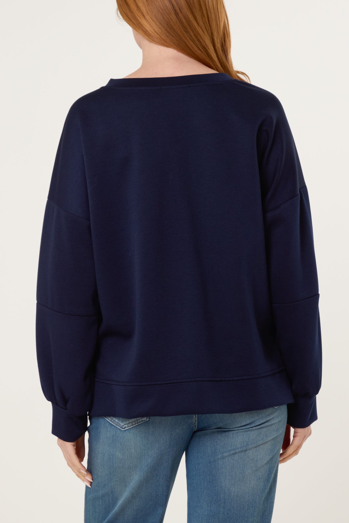 Flocking "Amore" High Low Sweatshirt