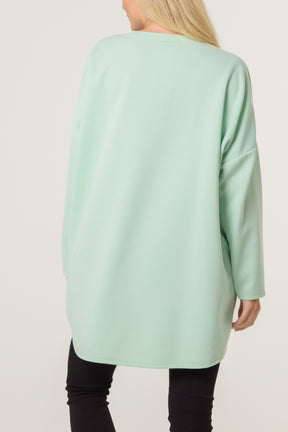 Denim Bows Soft Touch Sweat Top