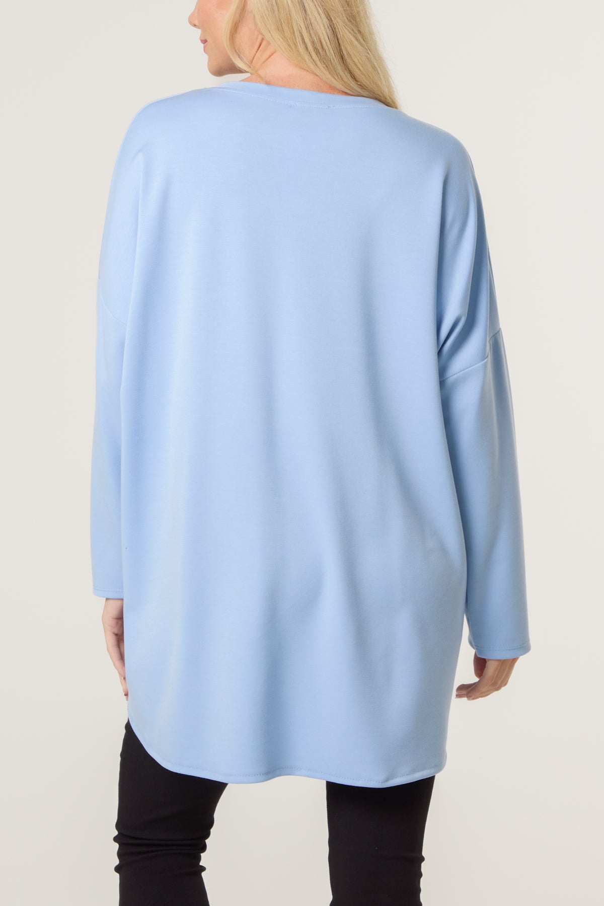 Denim Bows Soft Touch Sweat Top