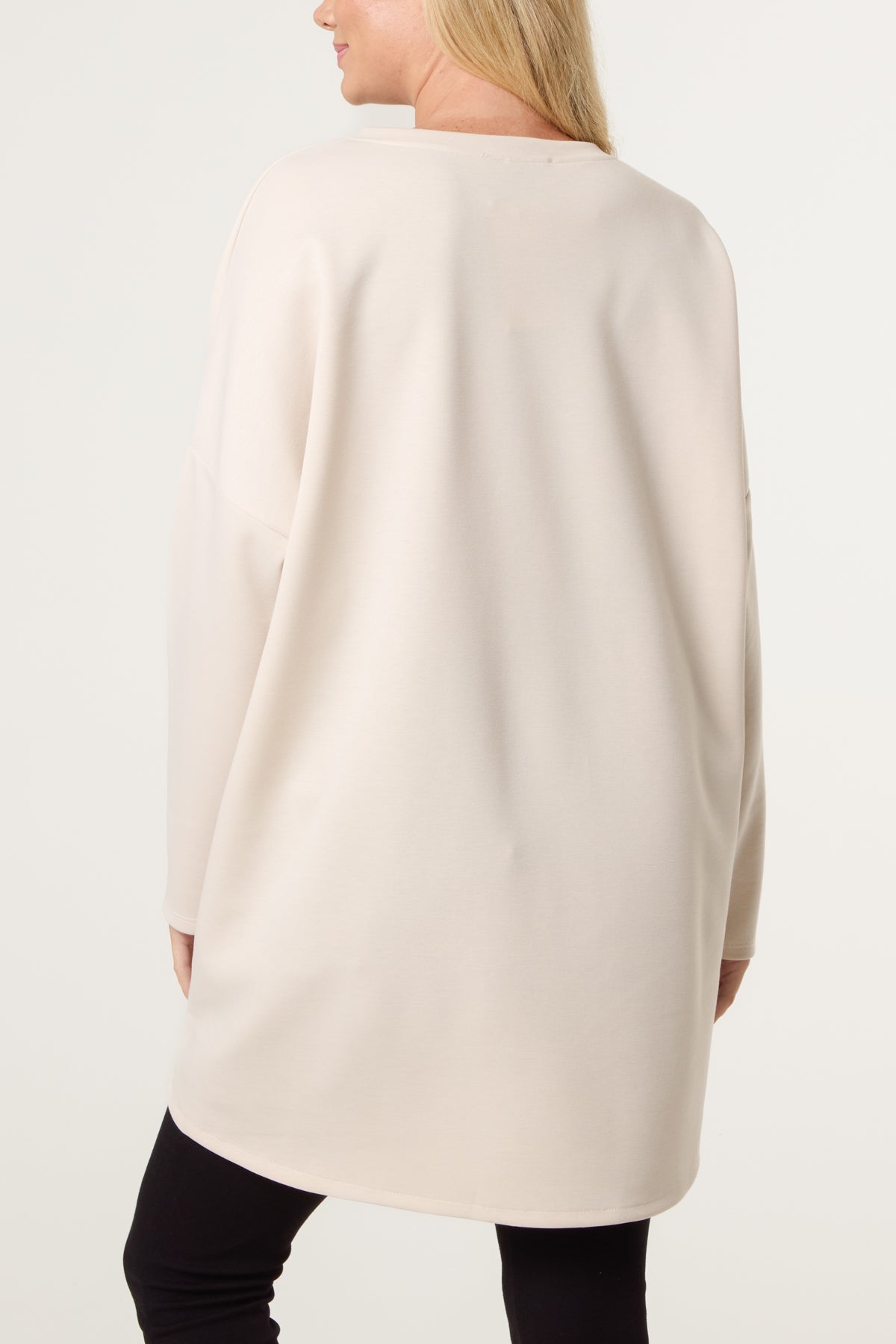 Denim Bows Soft Touch Sweat Top