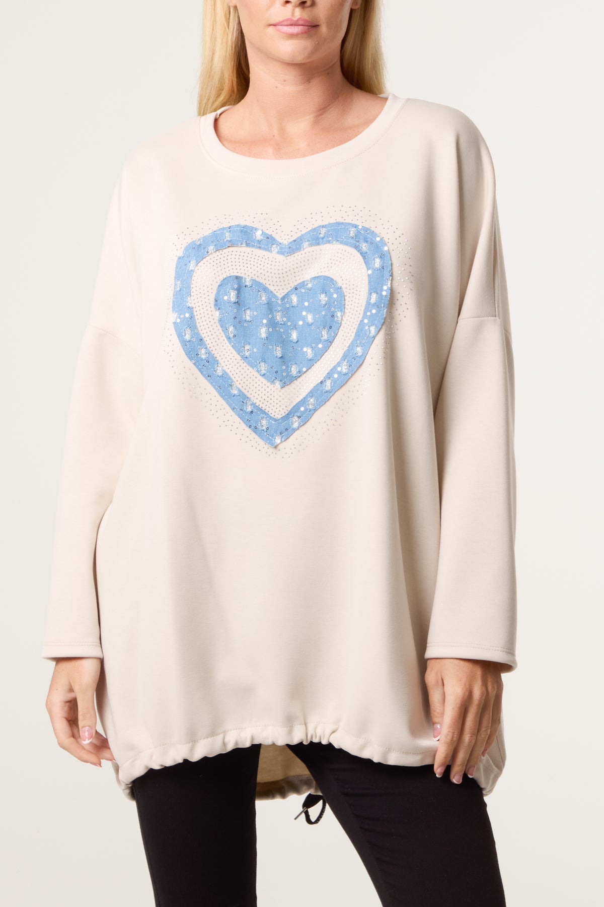 Denim Heart Soft Touch Sweatshirt