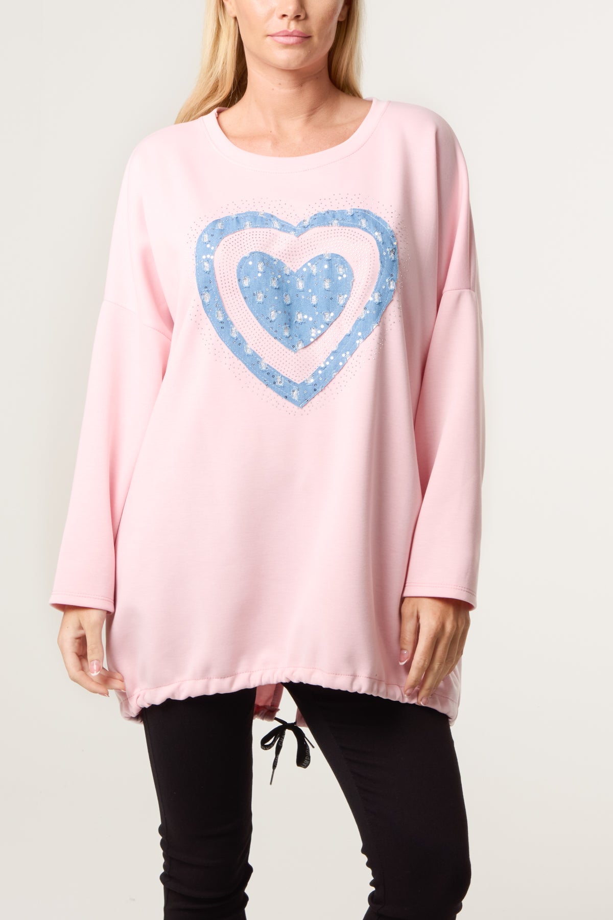 Denim Heart Soft Touch Sweatshirt