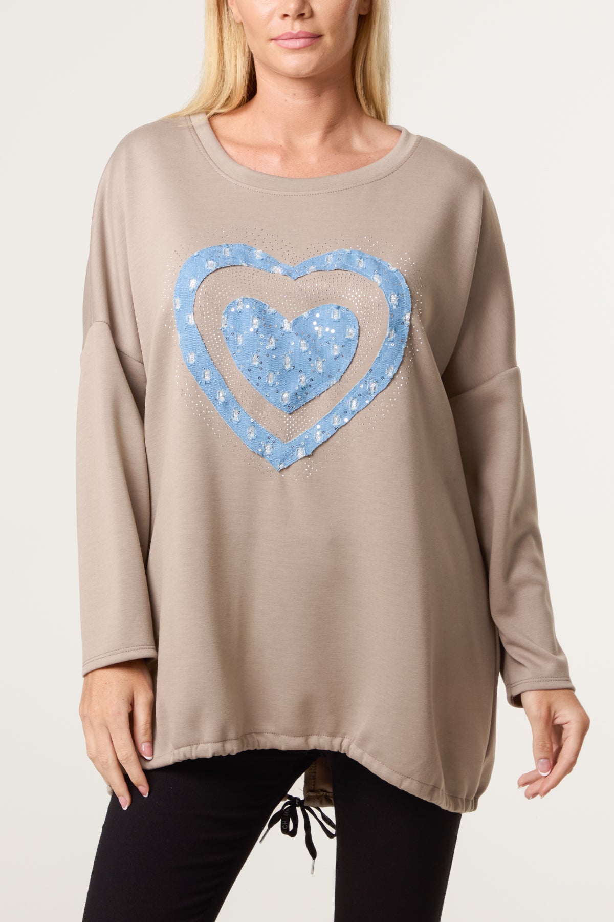 Denim Heart Soft Touch Sweatshirt