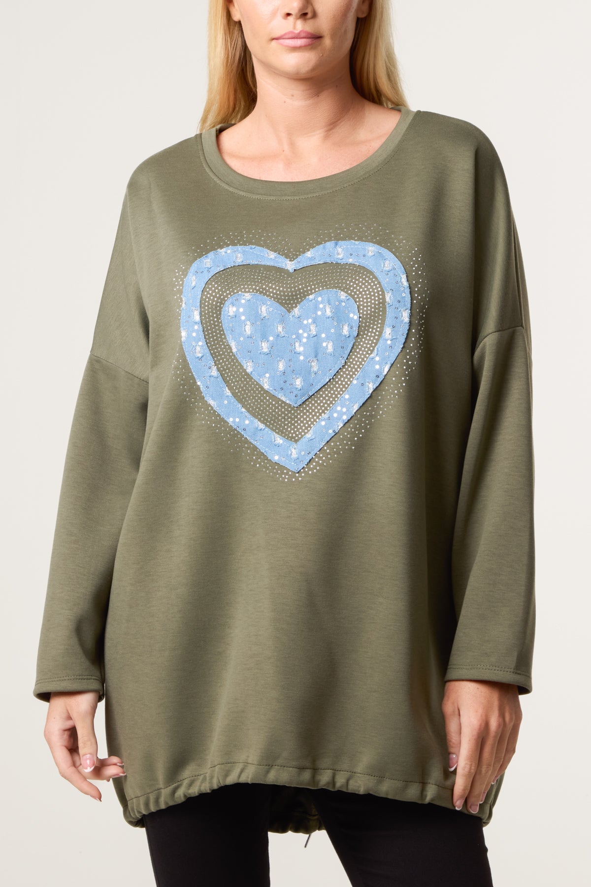 Denim Heart Soft Touch Sweatshirt