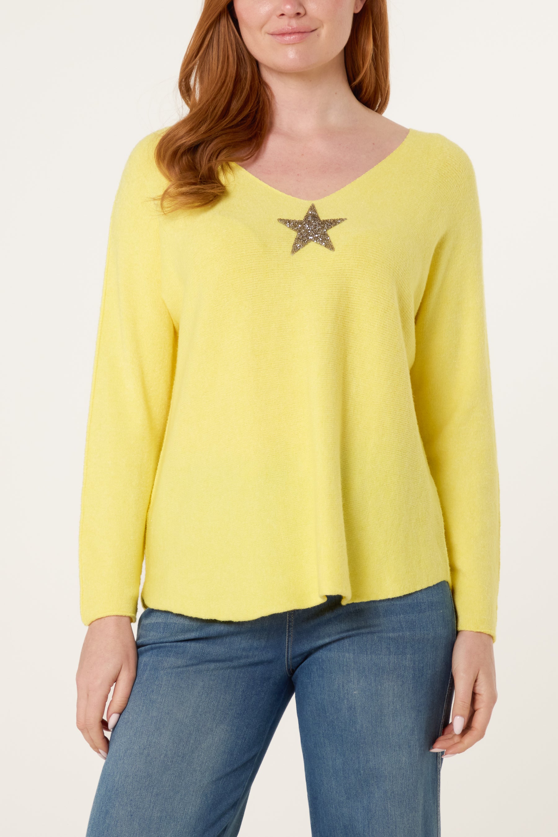 Diamante Star Soft Touch Jumper