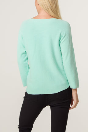 Diamante Star Soft Touch Jumper