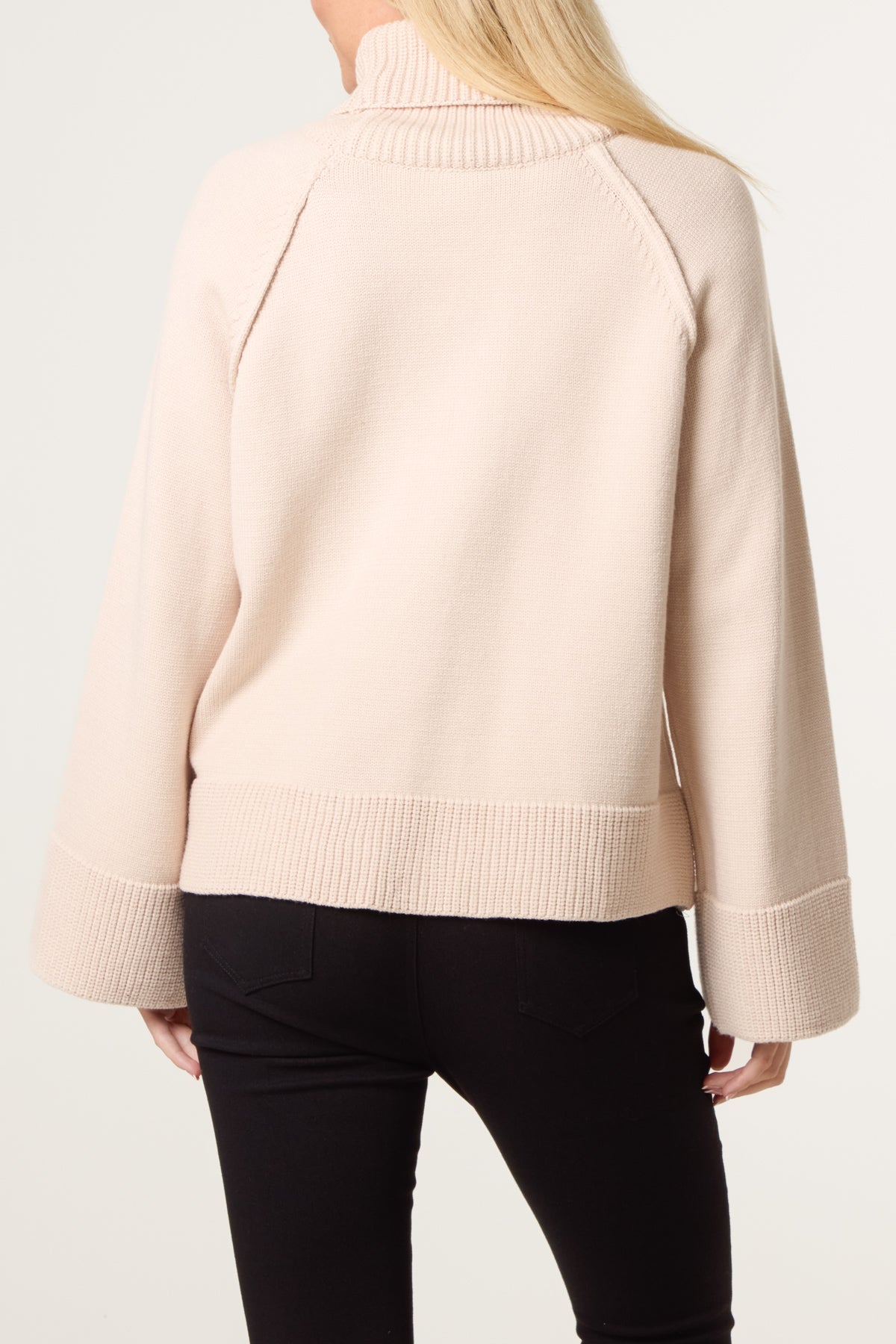 Roll Neck Raglan Sleeve Jumper