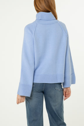 Roll Neck Raglan Sleeve Jumper