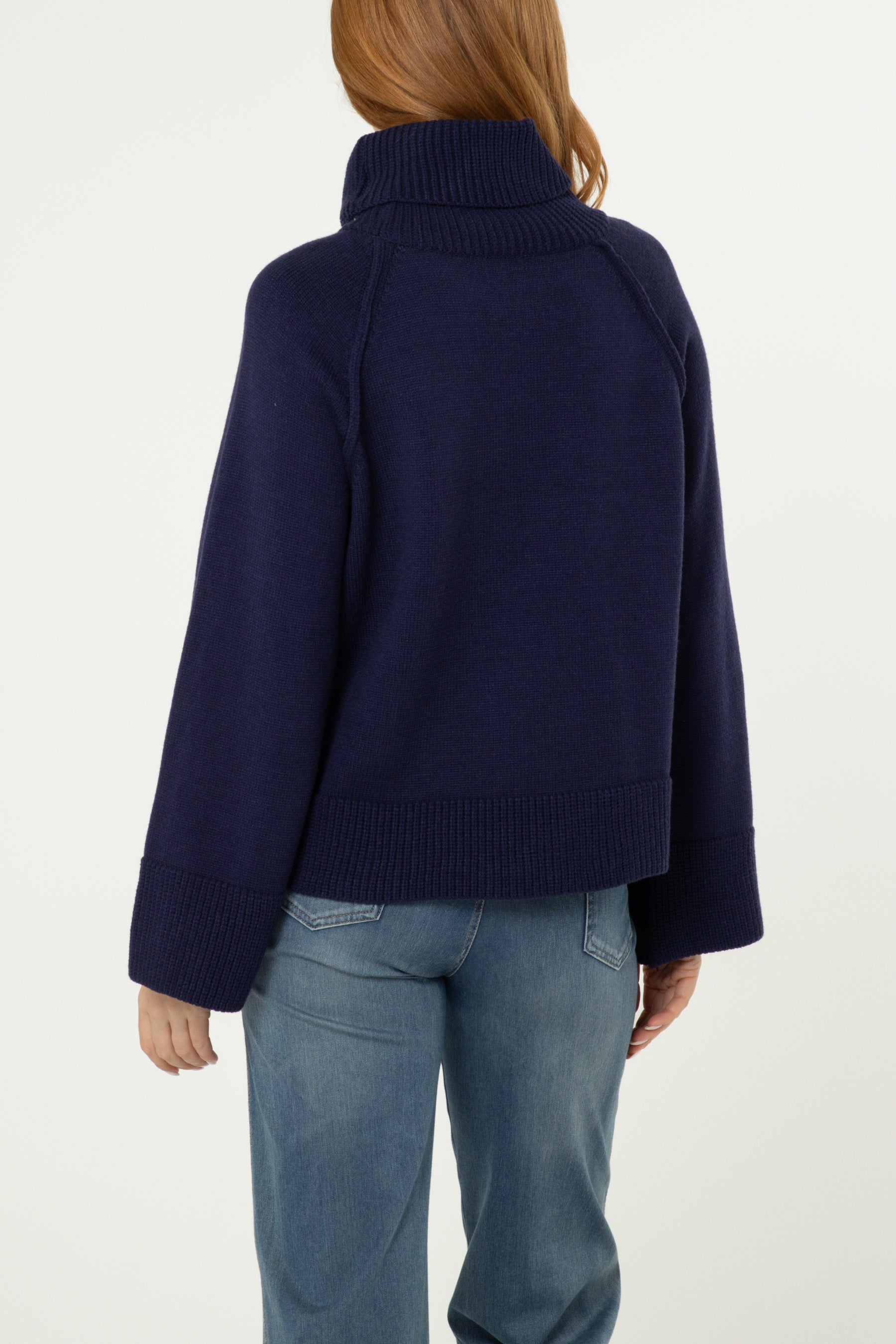 Roll Neck Raglan Sleeve Jumper