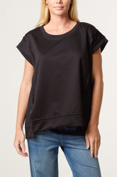 Round Neck Sleeveless Jersey Top
