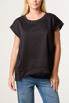Round Neck Sleeveless Jersey Top