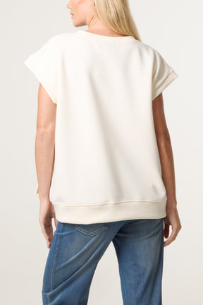 Round Neck Sleeveless Jersey Top