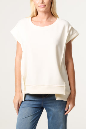 Round Neck Sleeveless Jersey Top