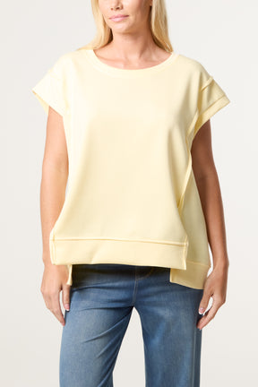Round Neck Sleeveless Jersey Top