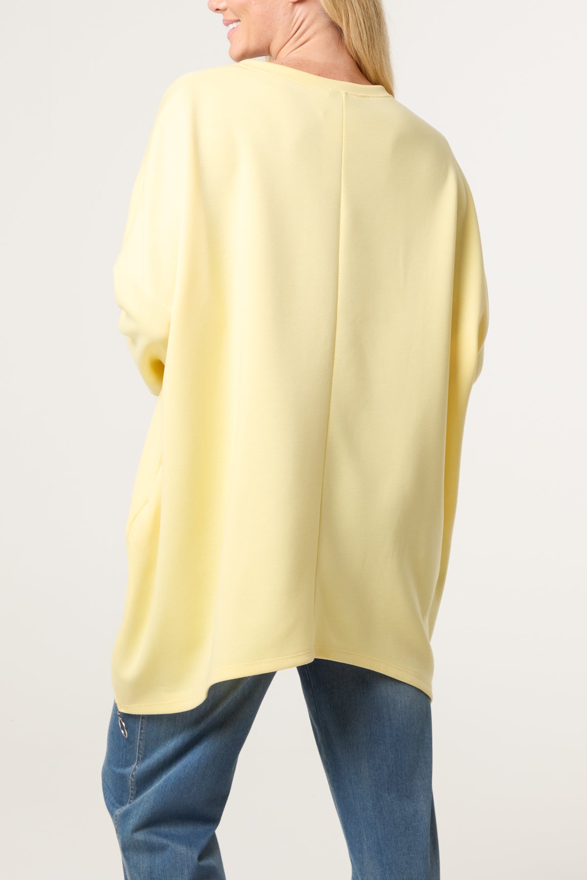 Denim Heart Side Zip Sweatshirt