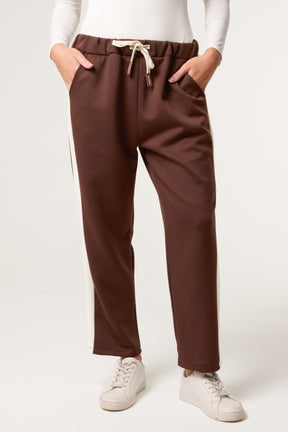 Side Stripe Drawstring Sweat Trousers