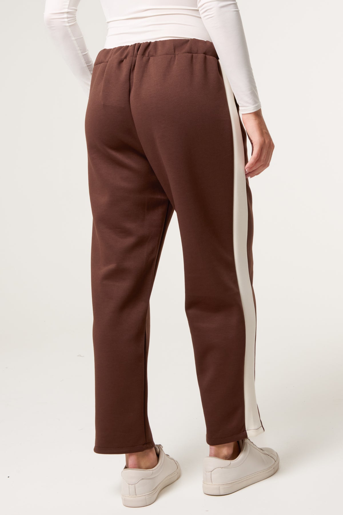 Side Stripe Drawstring Sweat Trousers