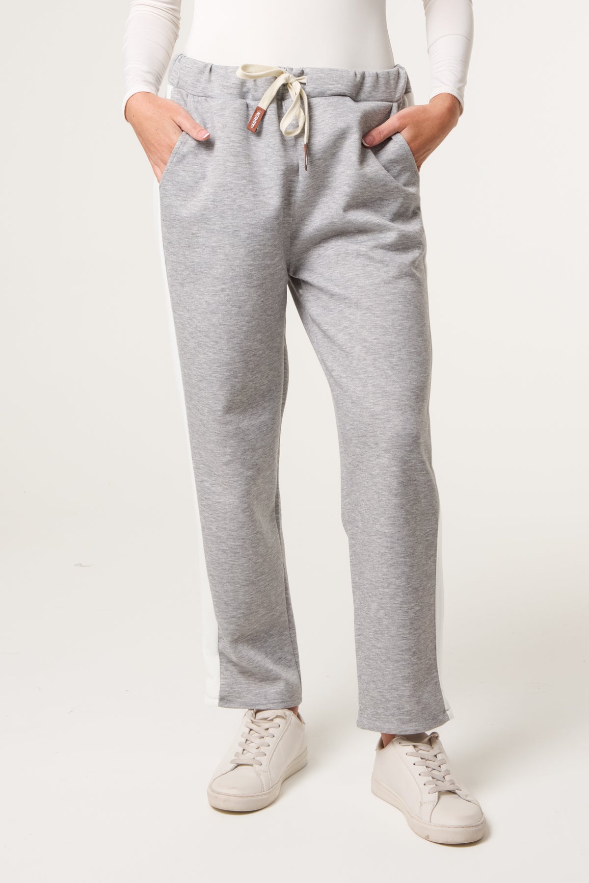 Side Stripe Drawstring Sweat Trousers