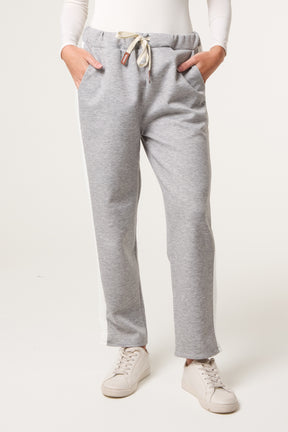 Side Stripe Drawstring Sweat Trousers