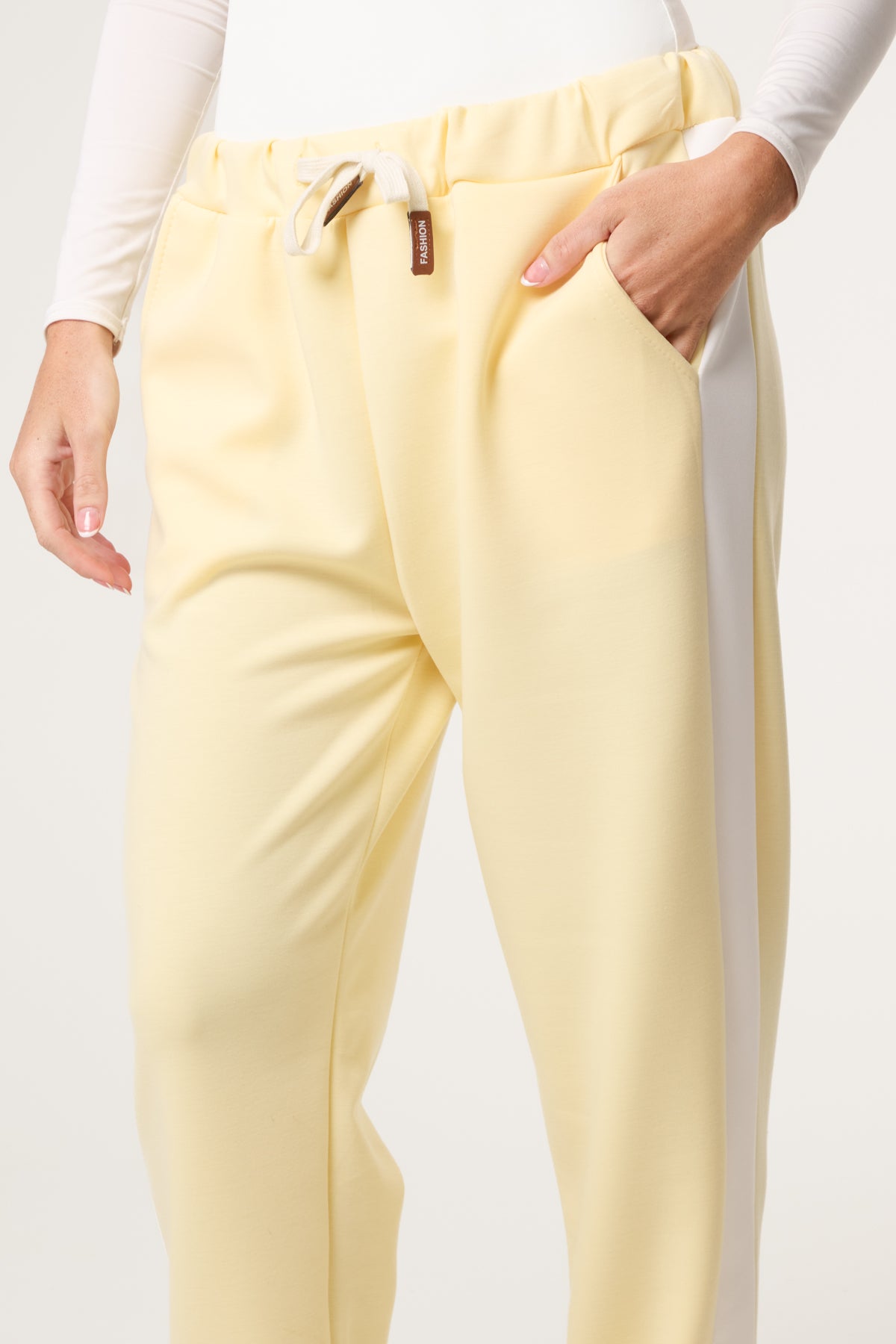 Side Stripe Drawstring Sweat Trousers