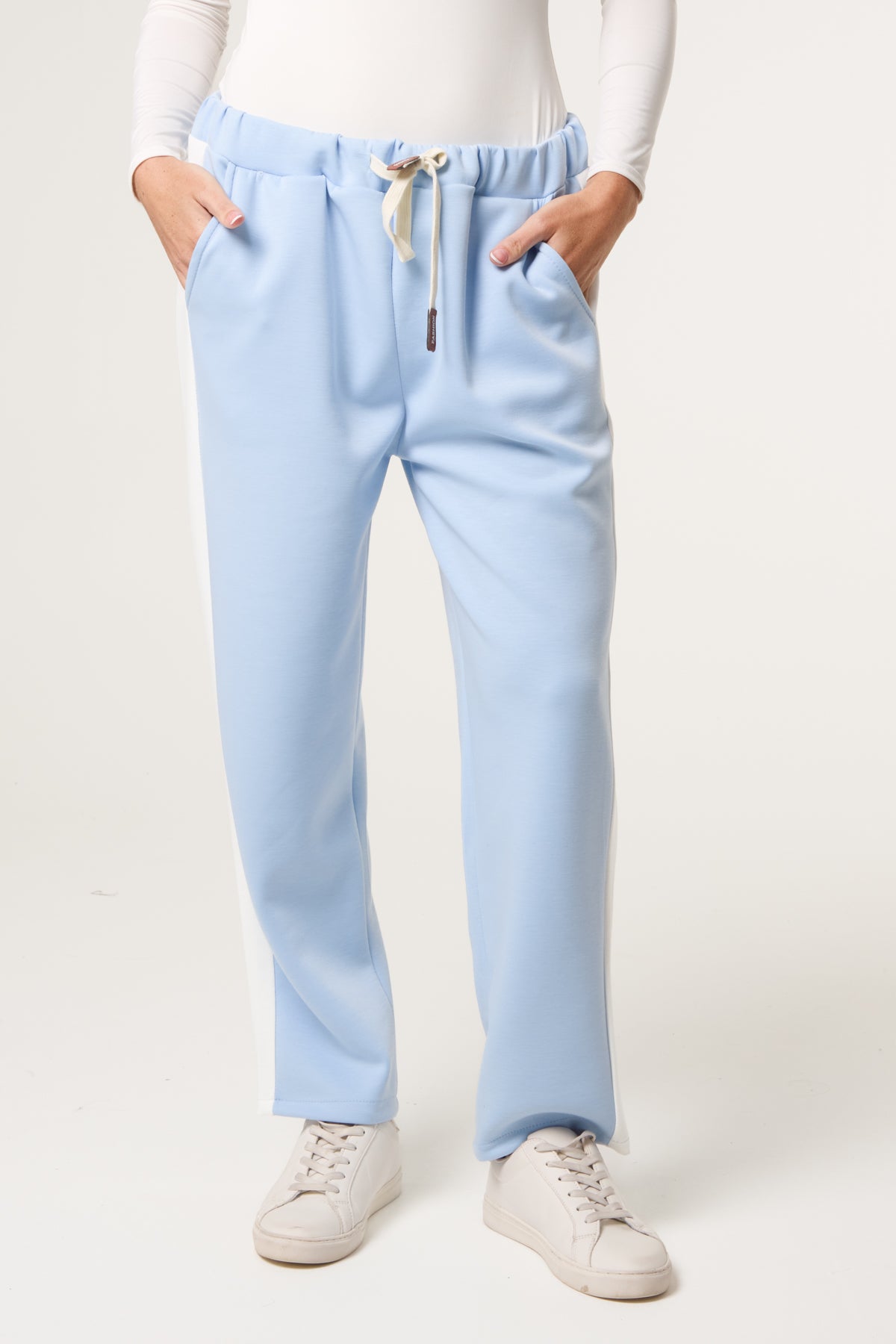 Side Stripe Drawstring Sweat Trousers