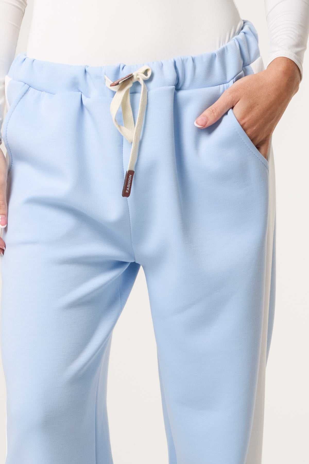 Side Stripe Drawstring Sweat Trousers