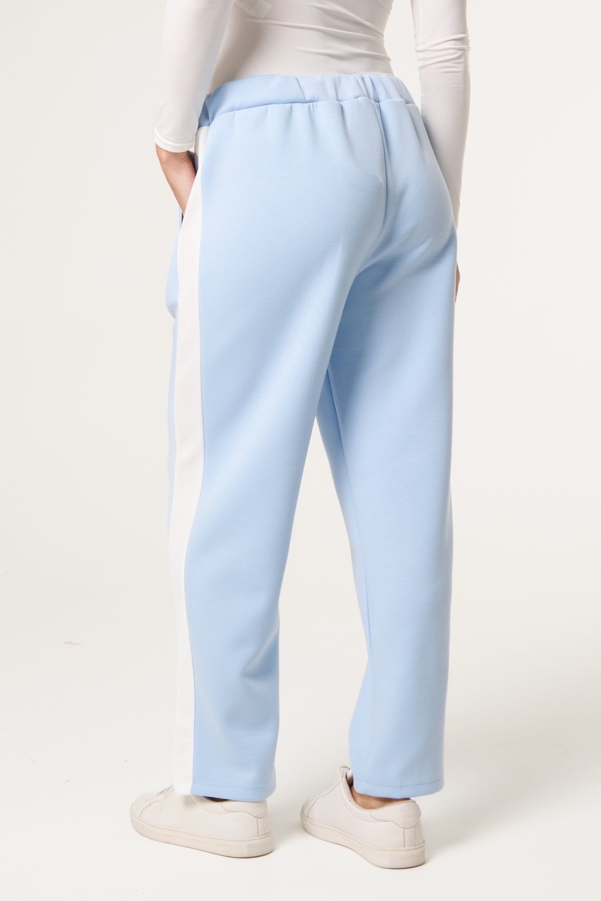 Side Stripe Drawstring Sweat Trousers