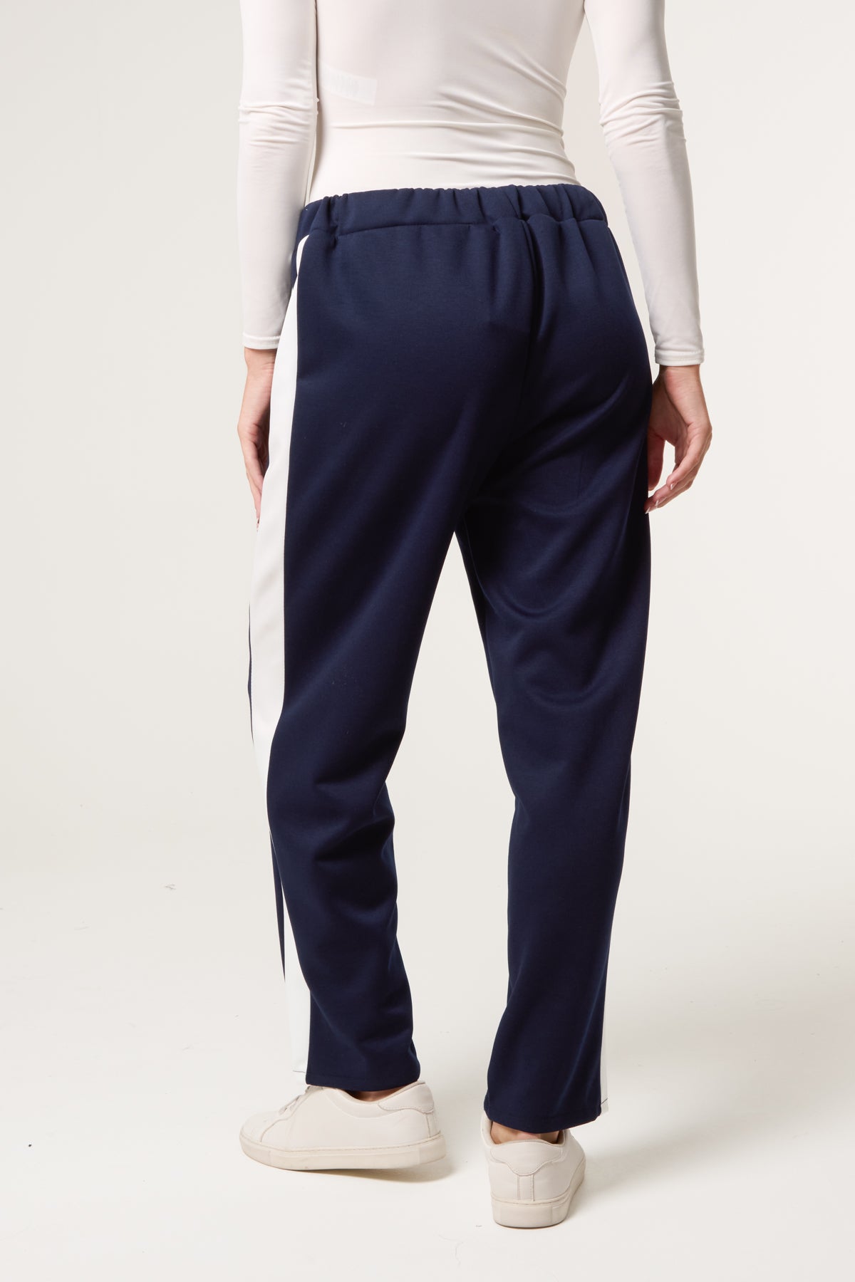 Side Stripe Drawstring Sweat Trousers