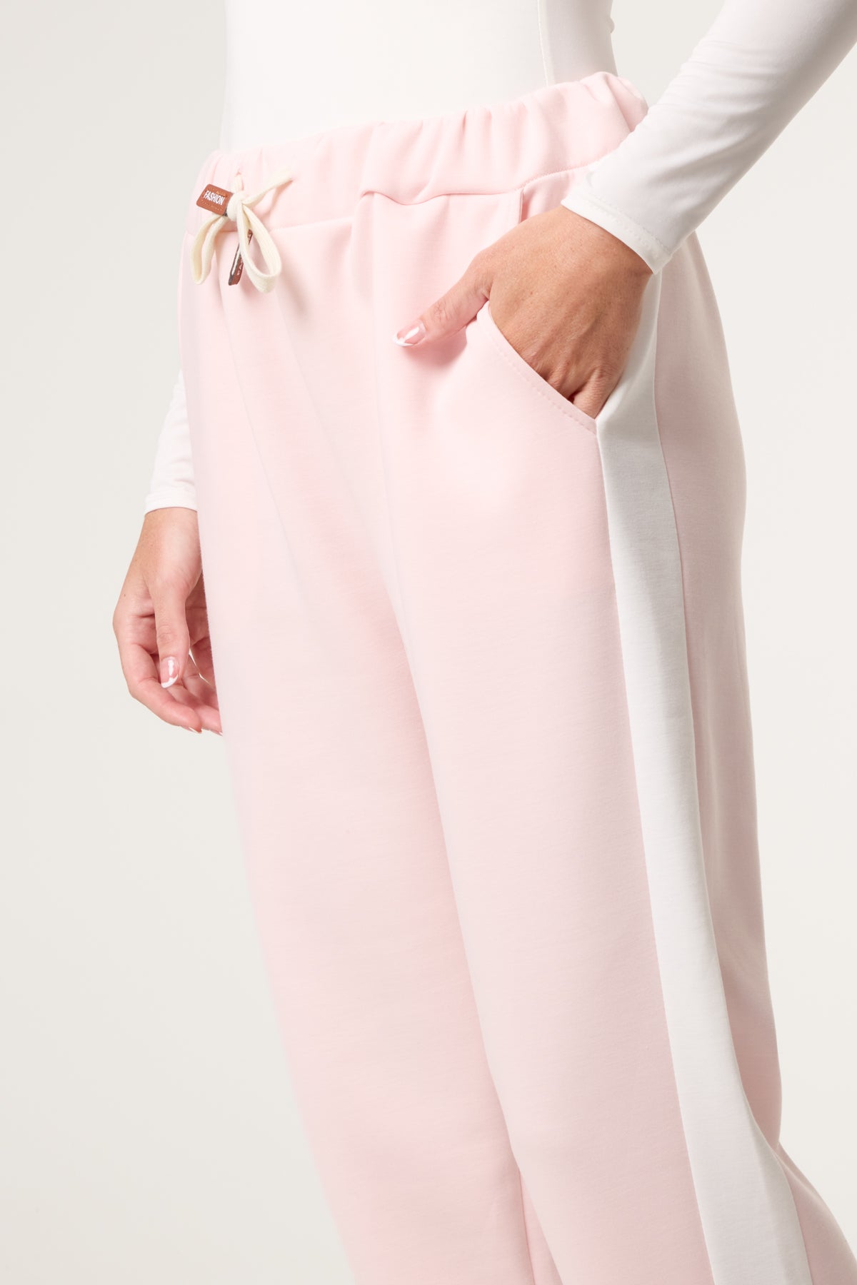 Side Stripe Drawstring Sweat Trousers