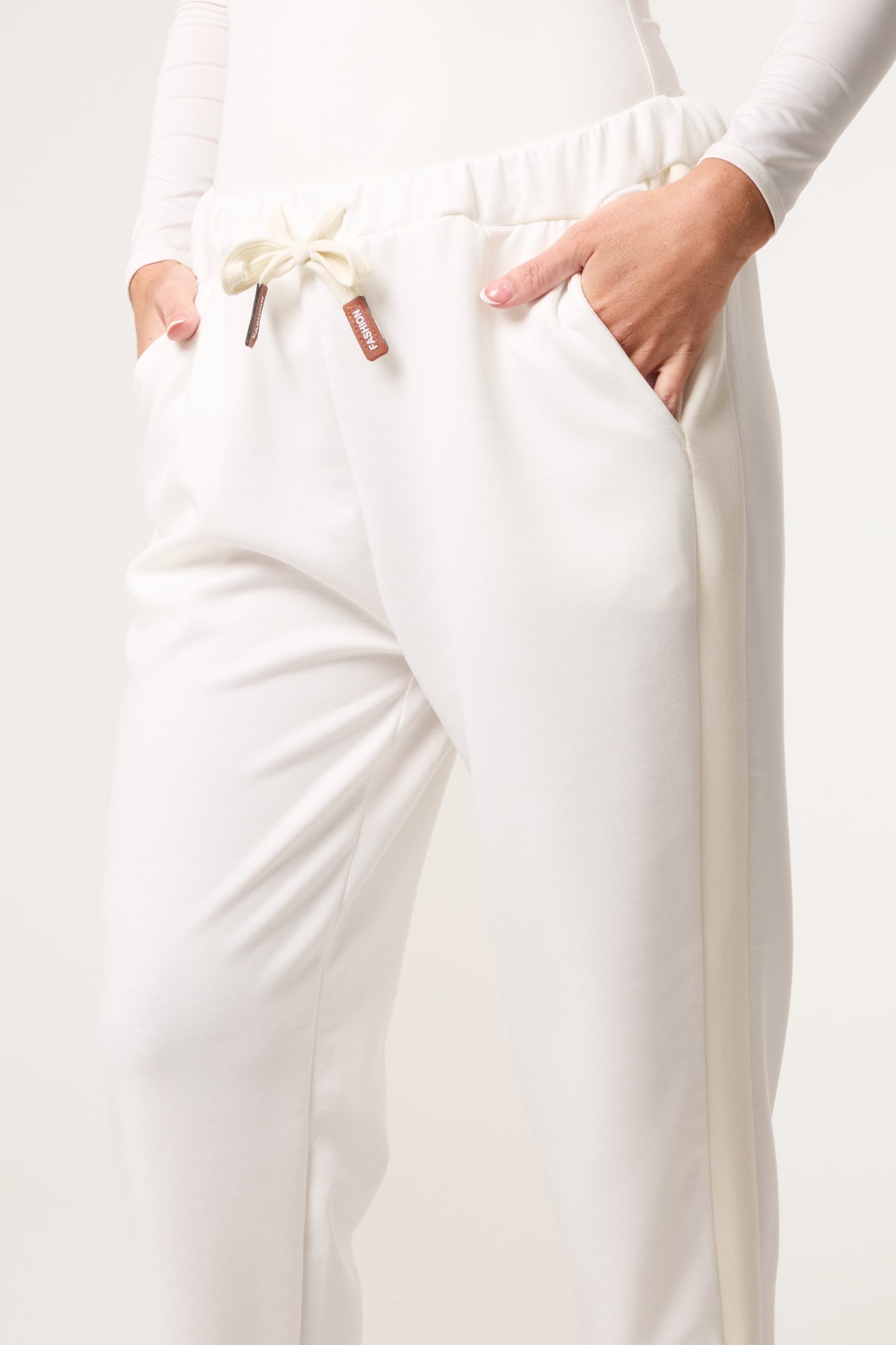 Side Stripe Drawstring Sweat Trousers