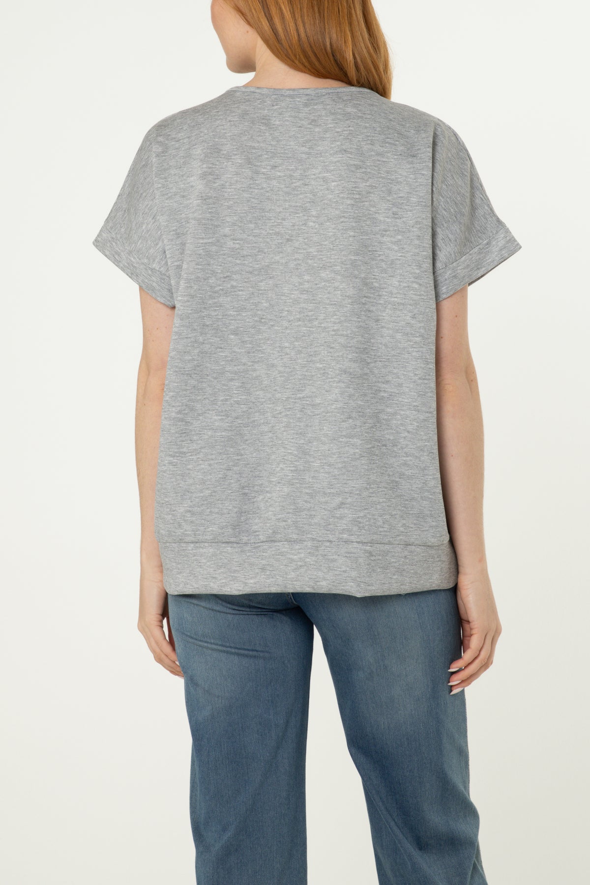 "Weekend" Short Sleeve Sweat Top