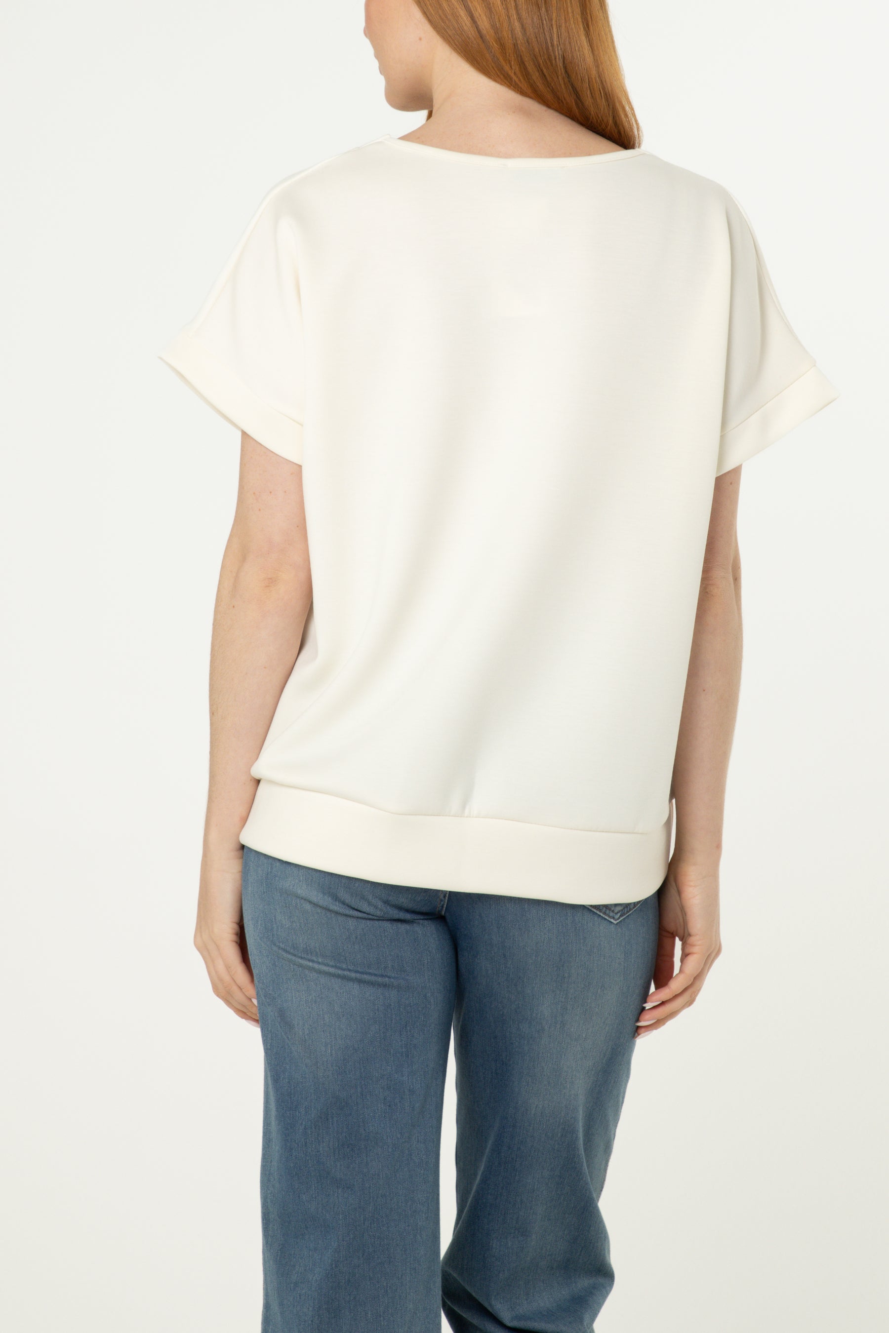 "Weekend" Short Sleeve Sweat Top