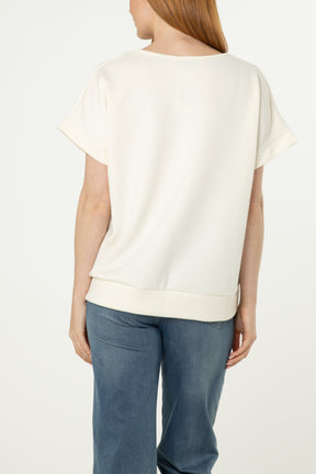 "Weekend" Short Sleeve Sweat Top