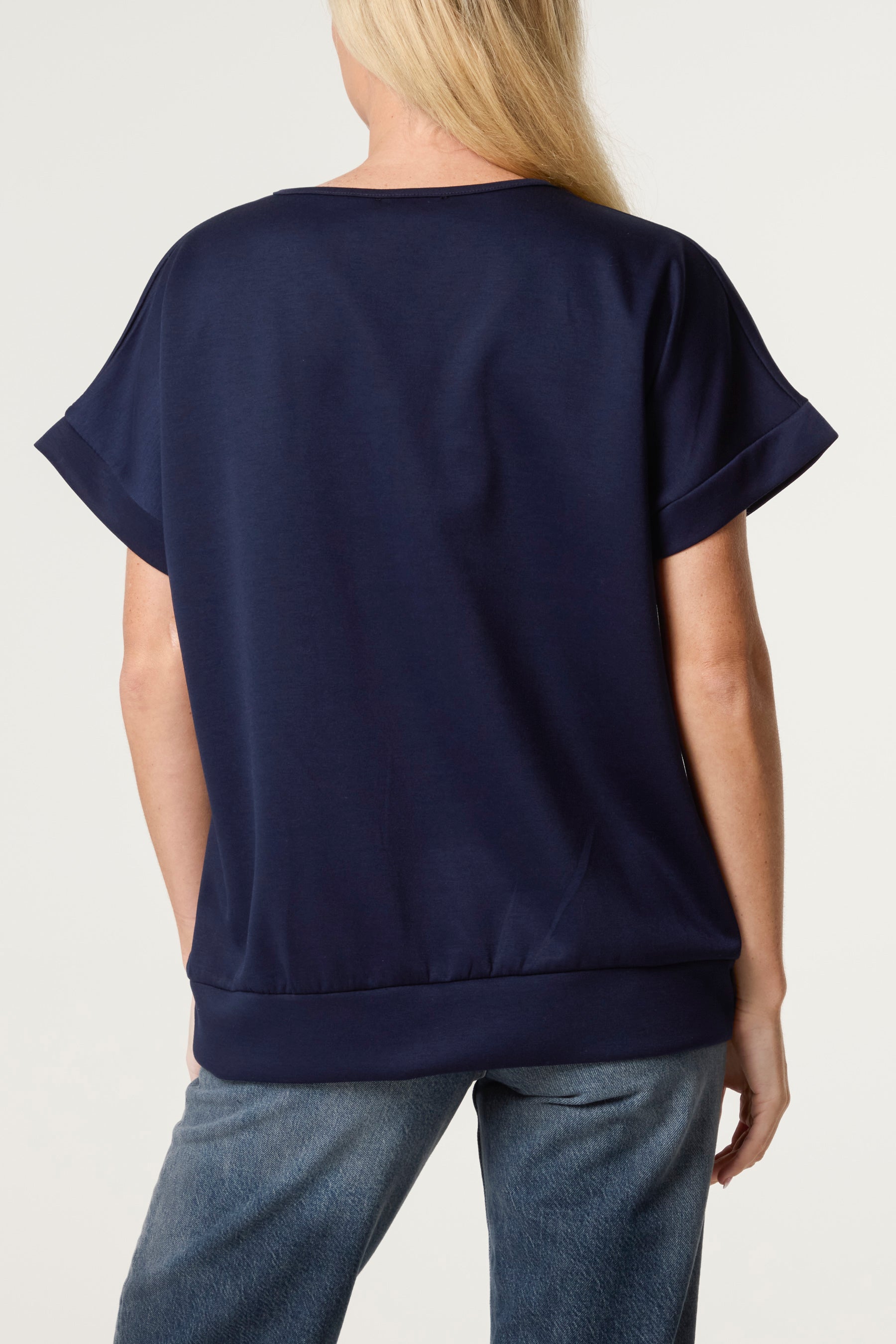 "Weekend" Short Sleeve Sweat Top
