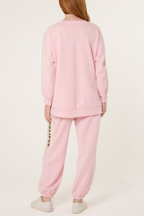 "Believe" Side Detail Tracksuit