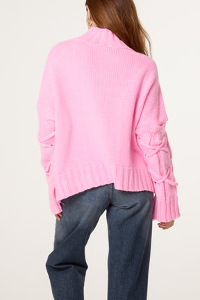 Crisscross Cable Knit Jumper