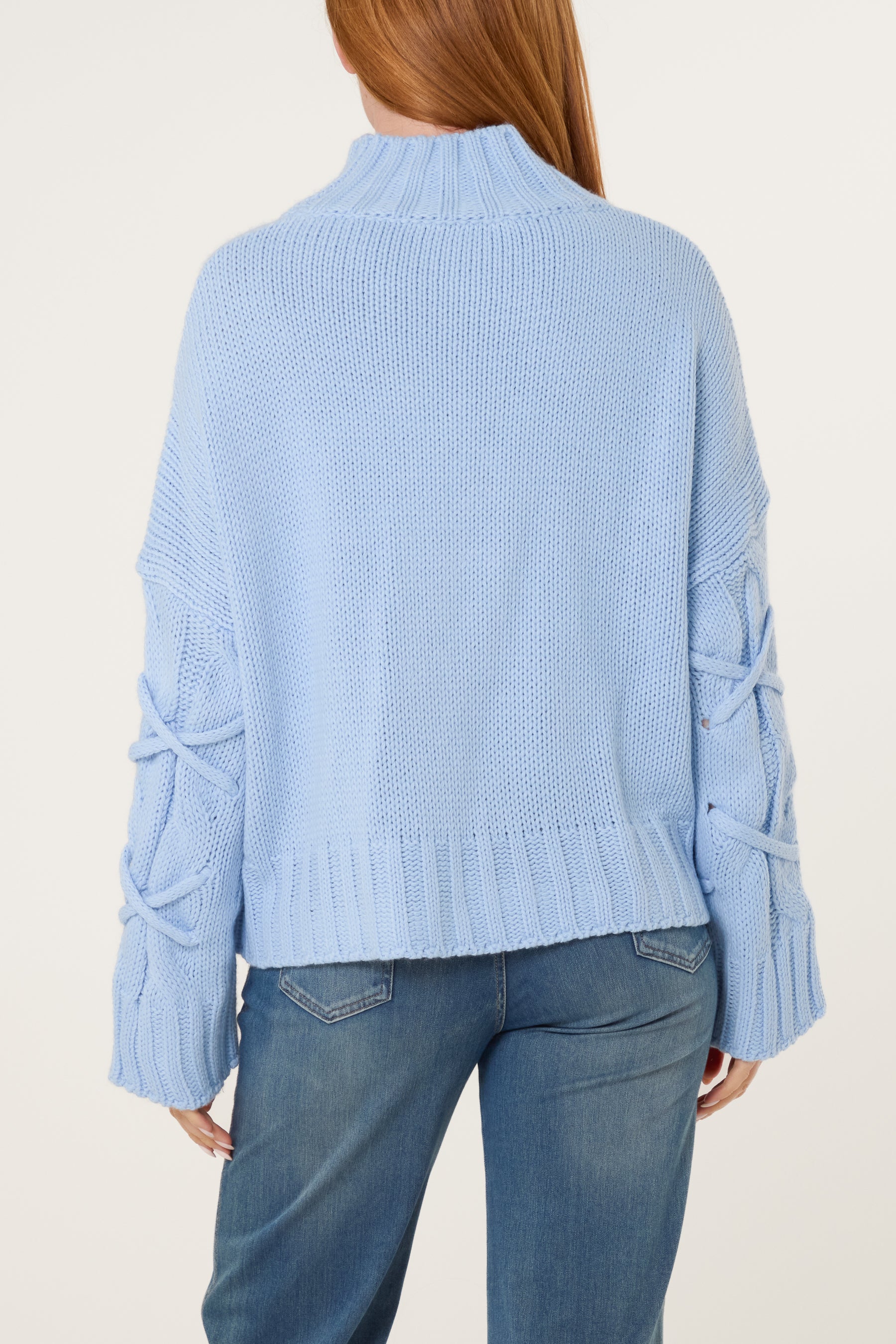 Crisscross Cable Knit Jumper