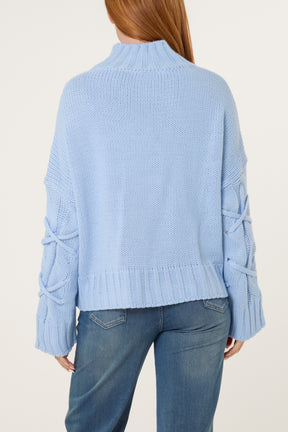 Crisscross Cable Knit Jumper